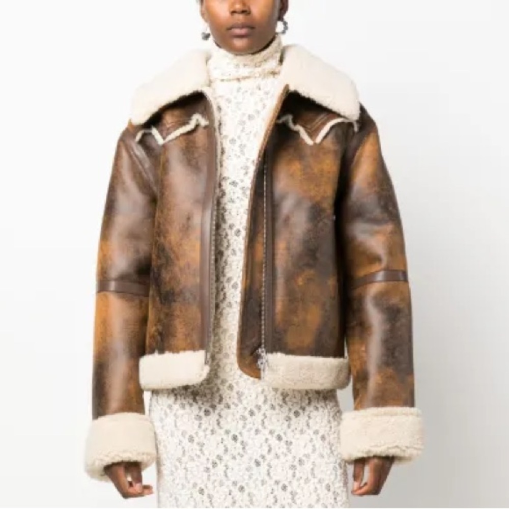 Stand Studio Lessie Faux Sherling Jacket